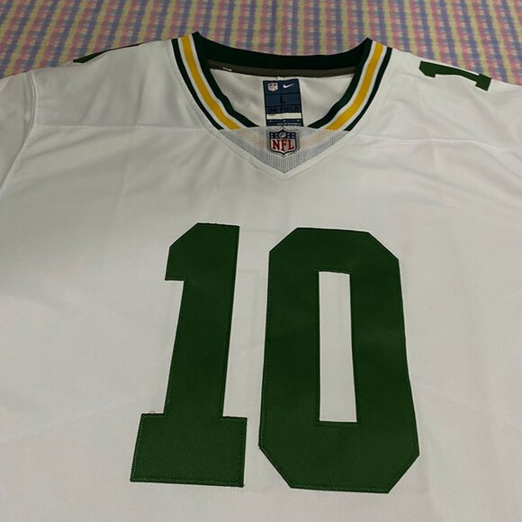 Green Bay Packers White Jersey Love No. 10 - Picture 2 of 7